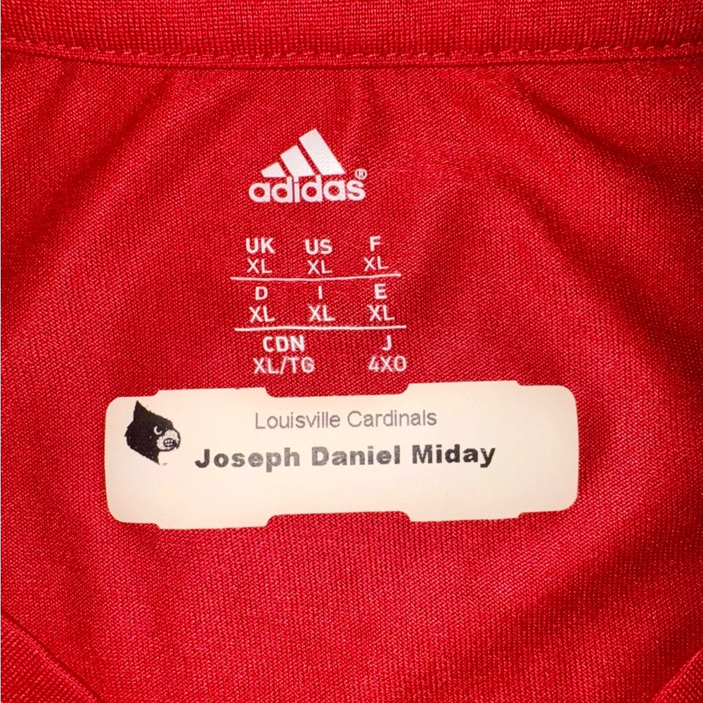 Adidas Louisville Cardinals Team Issued to Coach Joe Miday Collectible Size XL - Picture 4 of 9